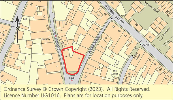 Lot: 100 - PERIOD BUILDING WITH PERMISSION FOR CONVERSION INTO TWO HOUSES - 